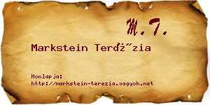 Markstein Terézia névjegykártya