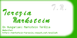 terezia markstein business card